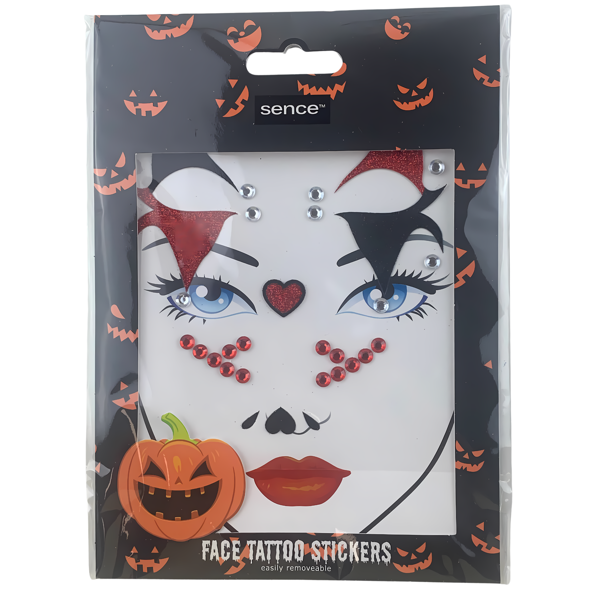 Halloween Face Tattoo Stickers